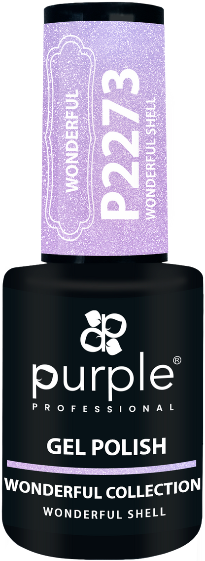 Gel Polish Wonderful Shell  glitter - Pipa Cosmetics Purple Professional®