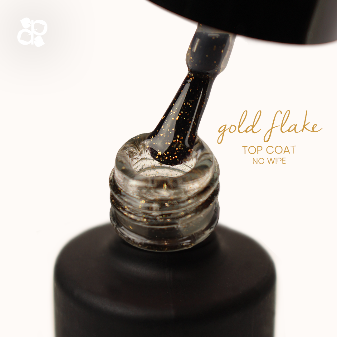 Gold Flake No Wipe Top Coat - Pipa Cosmetics Purple Professional®