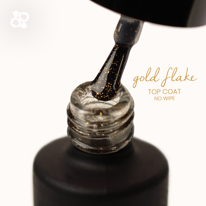 Gold Flake No Wipe Top Coat - Pipa Cosmetics Purple Professional®