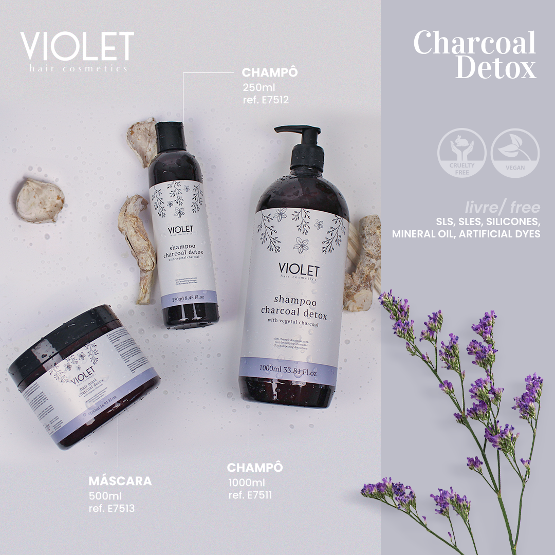 Hair Mask Charcoal Detox - Pipa Cosmetics Violet Hair Cosmetics®