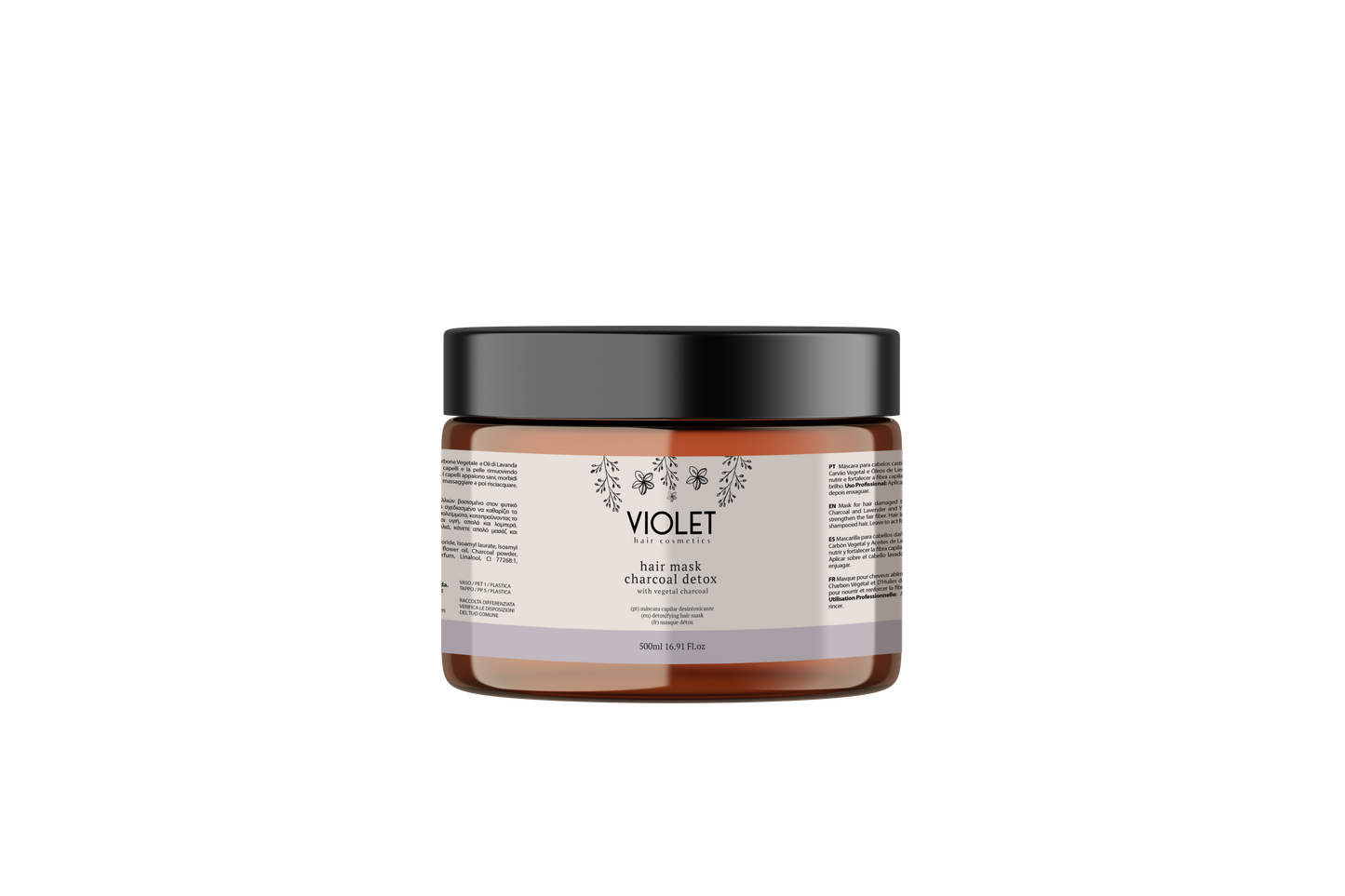 Hair Mask Charcoal Detox - Pipa Cosmetics Violet Hair Cosmetics®