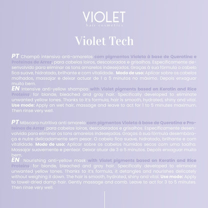 Hair Mask Violet Tech - Pipa Cosmetics Violet Hair Cosmetics®