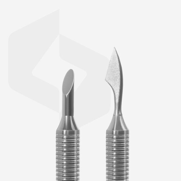 Hollow manicure pusher EXPERT 100 TYPE 1 (slanted pusher and cleaner) - Pipa Cosmetics Staleks Pro