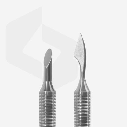 Hollow manicure pusher EXPERT 100 TYPE 1 (slanted pusher and cleaner) - Pipa Cosmetics Staleks Pro