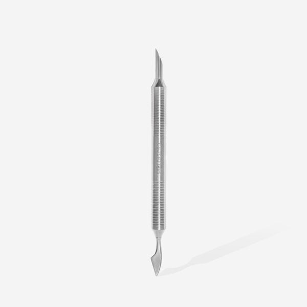 Hollow manicure pusher EXPERT 100 TYPE 1 (slanted pusher and cleaner) - Pipa Cosmetics Staleks Pro