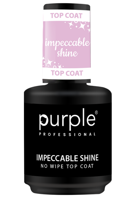 Impeccable Shine No Wipe Top Coat - Pipa Cosmetics Purple Professional® 