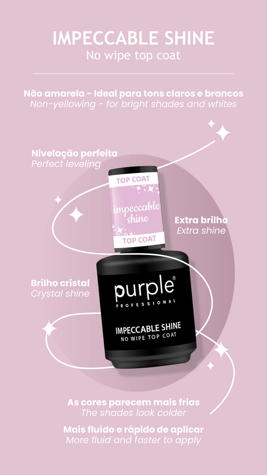 Impeccable Shine No Wipe Top Coat - Pipa Cosmetics