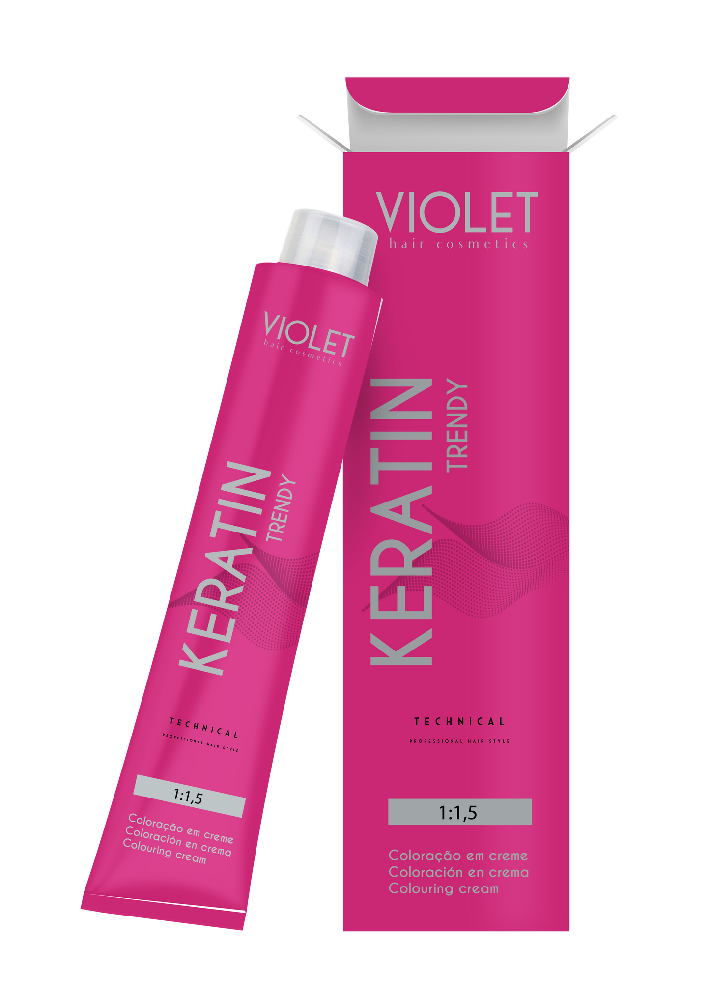 Haarverf Keratine Trendy 8.7 Lichtbruin Blond