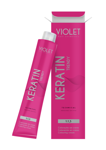 Haarverf Keratine Trendy 8.7 Lichtbruin Blond