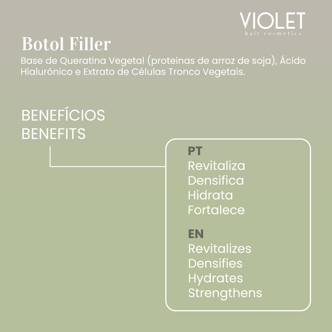 Kit Botol Filler - Pipa Cosmetics Violet Hair Cosmetics®