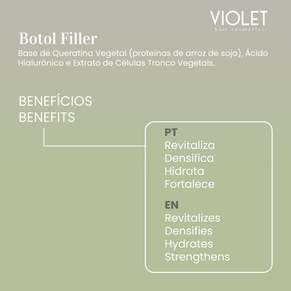 Kit Botol Filler - Pipa Cosmetics Violet Hair Cosmetics®