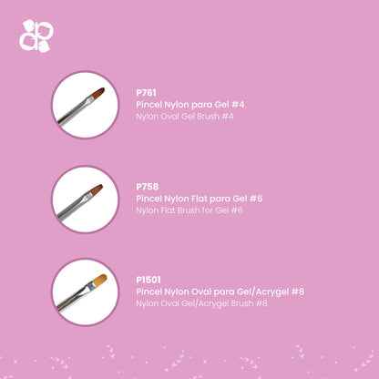 Kit Brushes 2 - Pipa Cosmetics Purple Professional®