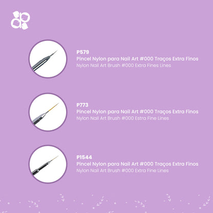 Kit Brushes 3 - Pipa Cosmetics Purple Professional®