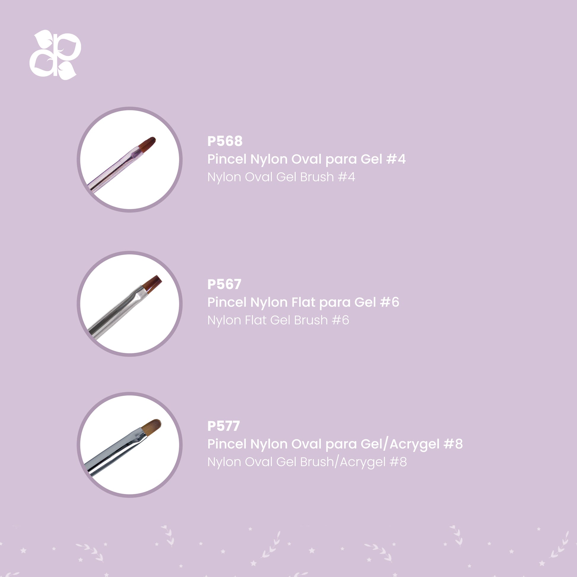 Kit Brushes 4 - Pipa Cosmetics Purple Professional®