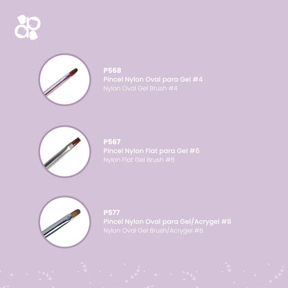 Kit Brushes 4 - Pipa Cosmetics Purple Professional®