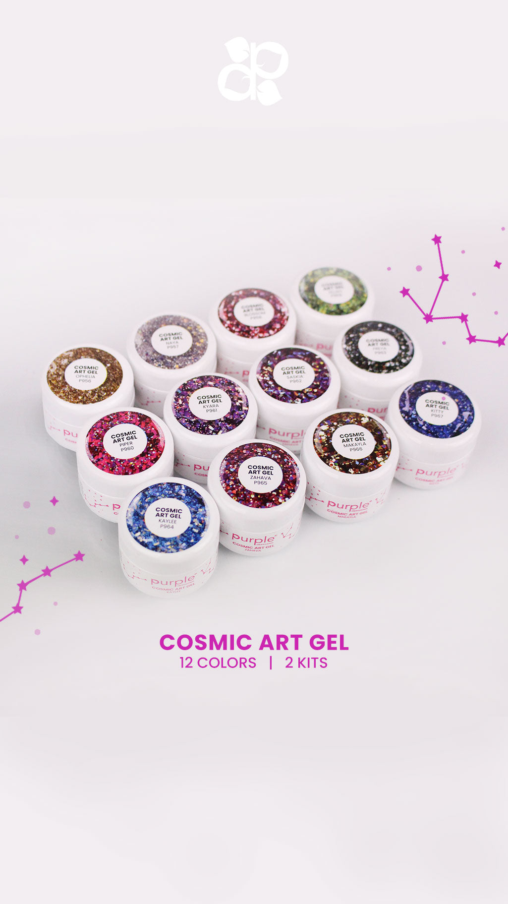 Kit Cosmic 1 - Pipa Cosmetics Purple Professional®