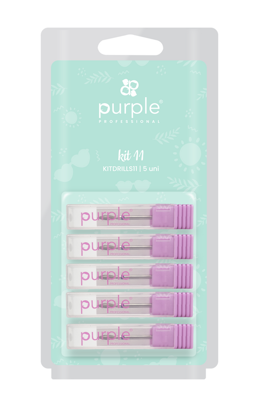 Kit Drills 11 - Pipa Cosmetics Purple Professional®