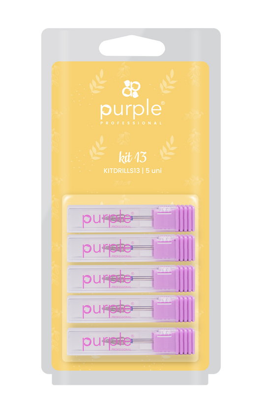 Kit Drills 13 - Pipa Cosmetics Purple Professional®