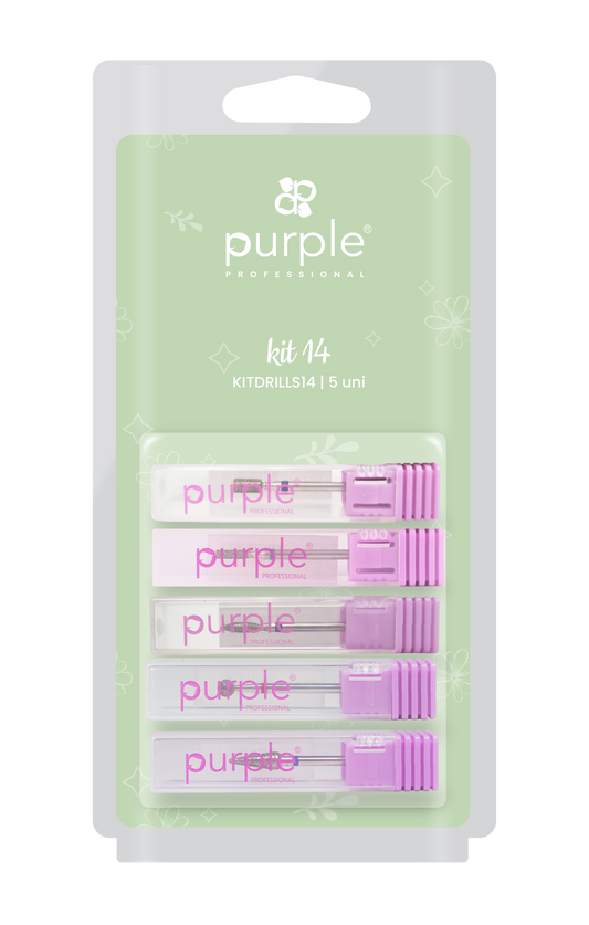 Kit Drills 14 - Pipa Cosmetics Purple Professional®