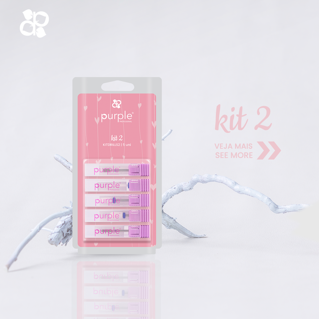 Kit Drills 2 - Pipa Cosmetics Purple Professional®