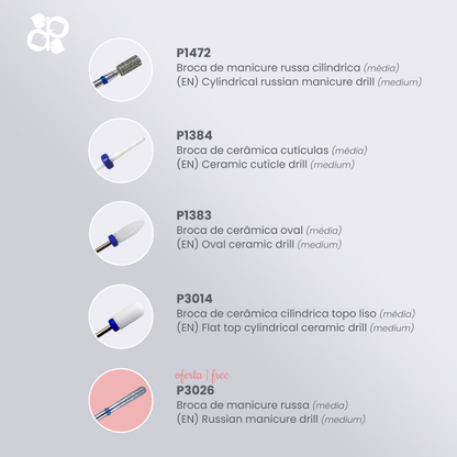 Kit Drills 2 - Pipa Cosmetics Purple Professional®