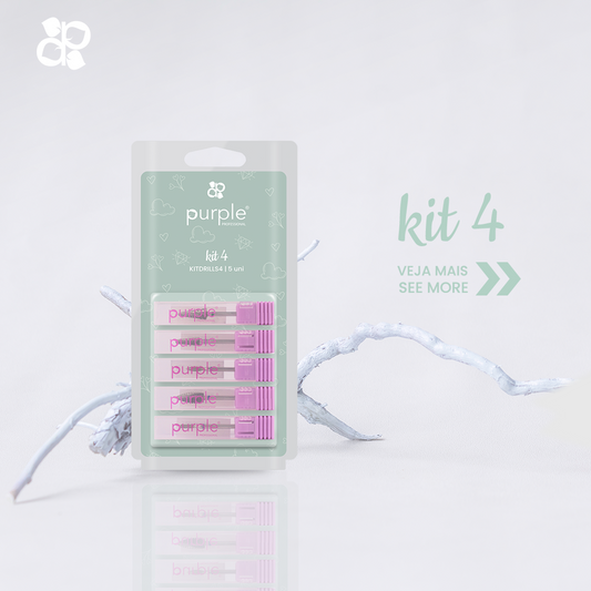 Kit Drills 4 - Pipa Cosmetics Purple Professional®