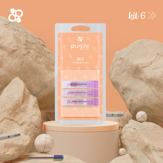 Kit Drills 6 - Pipa Cosmetics Purple Professional®