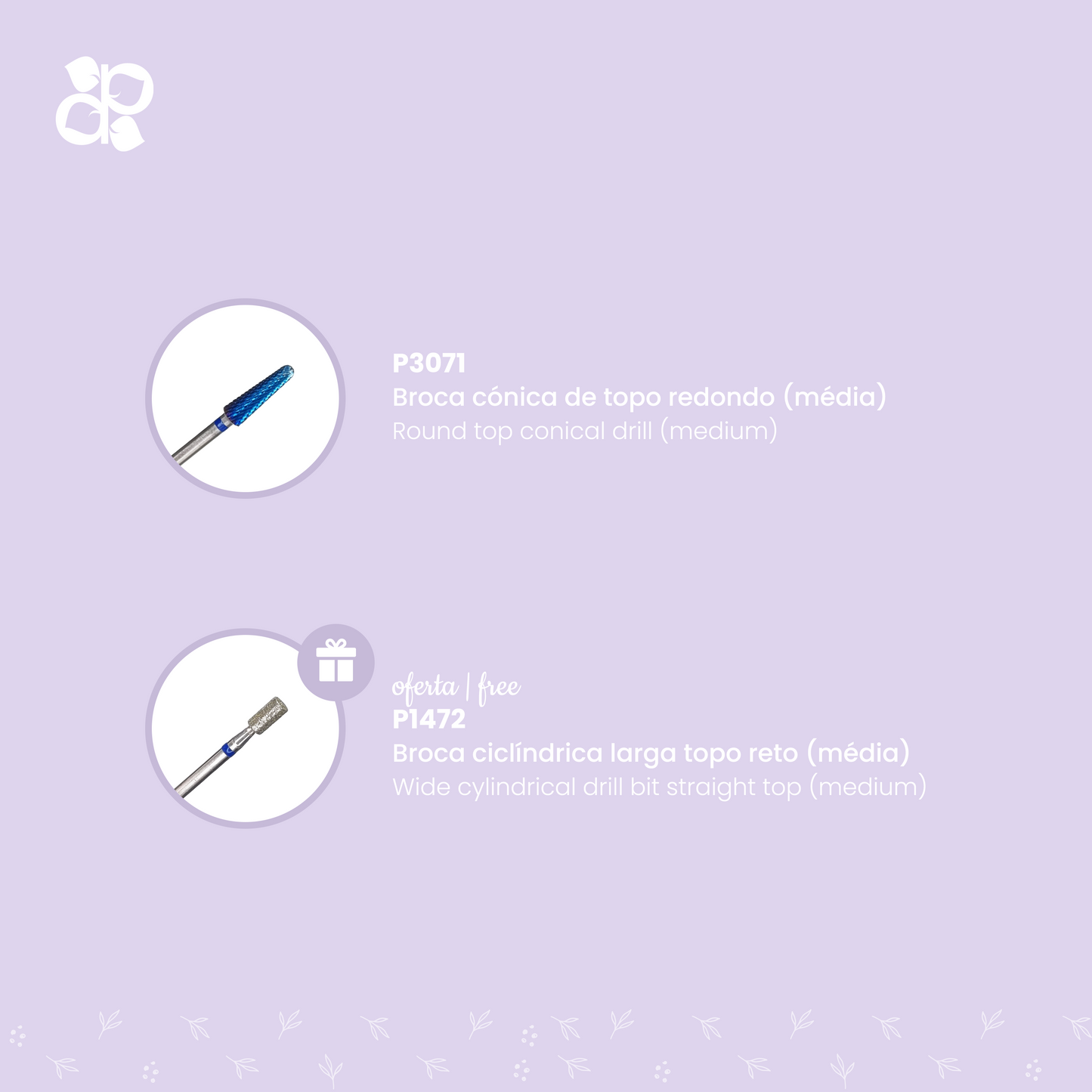 Kit Drills 8 - Pipa Cosmetics Purple Professional®