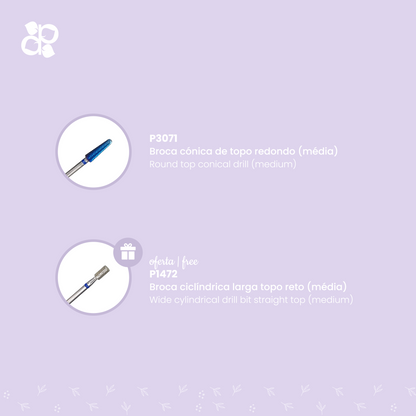 Kit Drills 8 - Pipa Cosmetics Purple Professional®