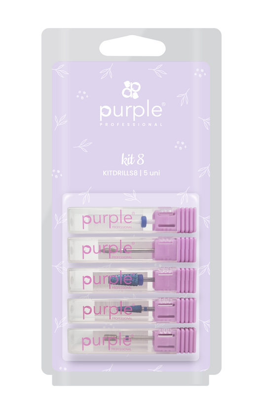 Kit Drills 8 - Pipa Cosmetics Purple Professional®