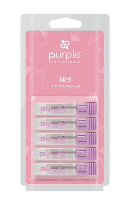 Kit Drills 9 - Pipa Cosmetics Purple Professional®