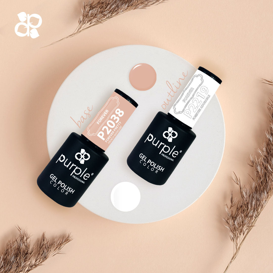 Kit French Manicure - Pipa Cosmetics Purple Professional®