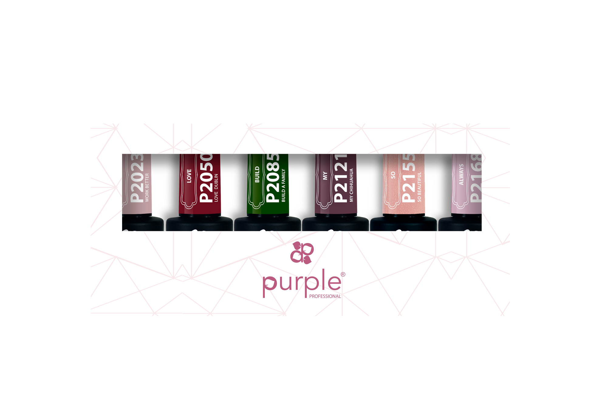 Kit Gel Polish 4 - Pipa Cosmetics Purple Professional®