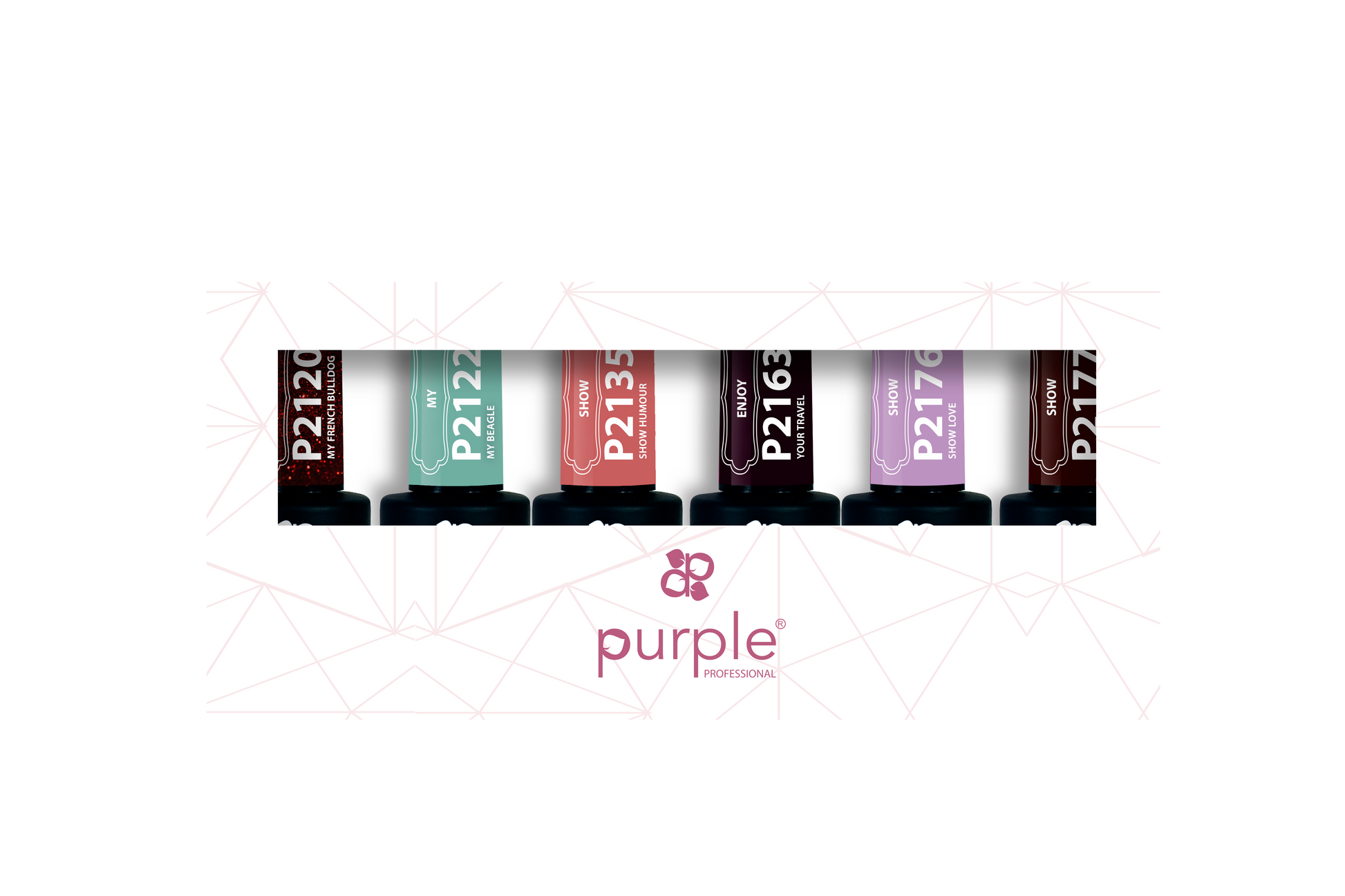 Kit Gel Polish 5 - Pipa Cosmetics Purple Professional®