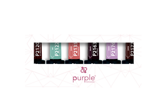 Kit Gel Polish 5 - Pipa Cosmetics Purple Professional®