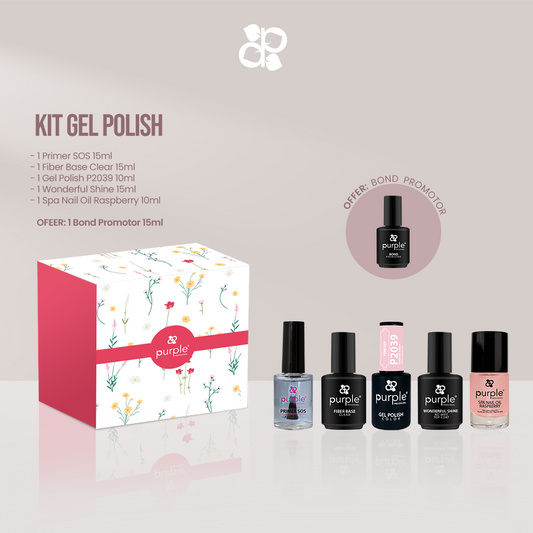 Kit Verniz Gel - Pipa Cosmetics Purple Professional®