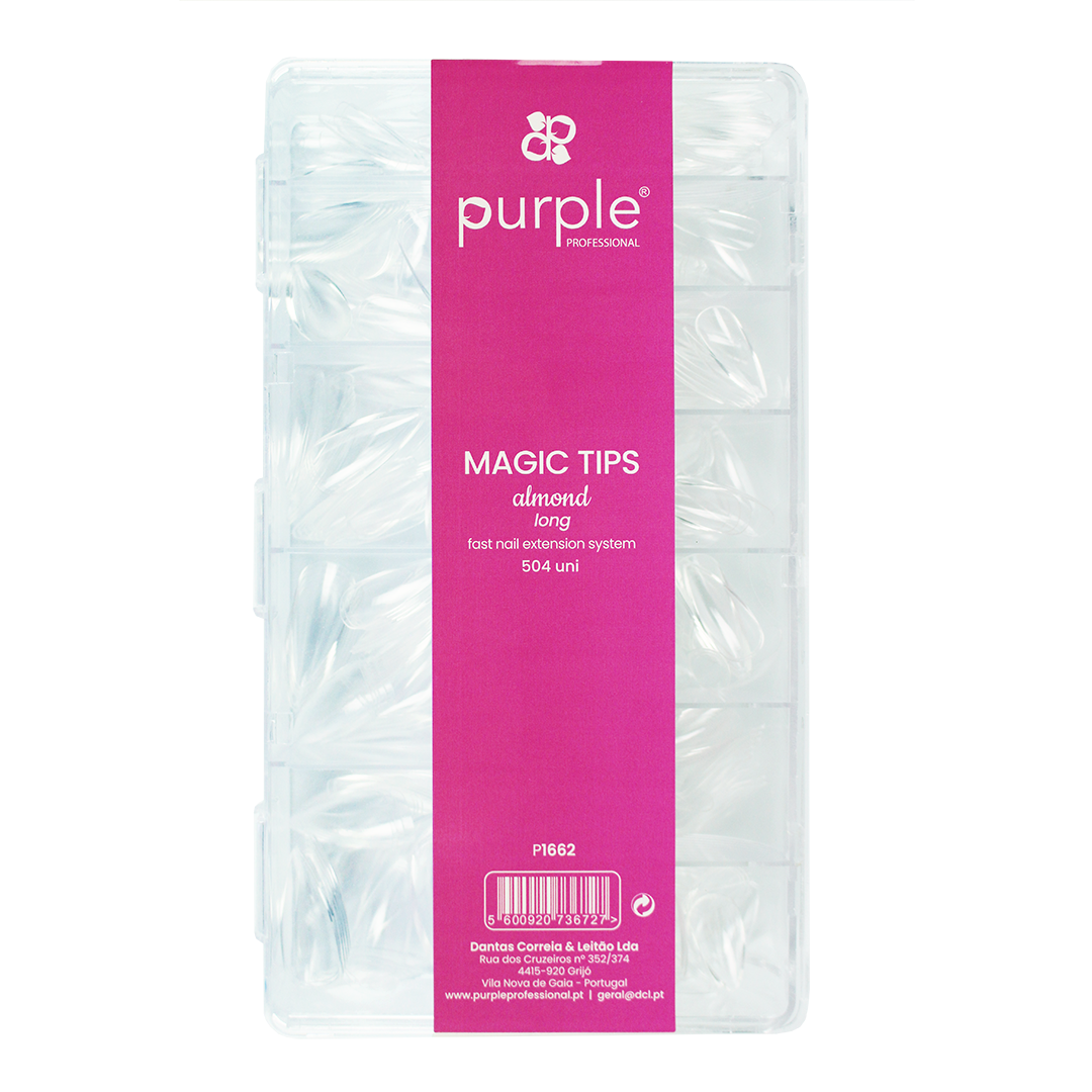 Magic Tips Almond Long - Pipa Cosmetics Purple Professional®
