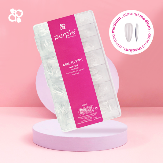 Magic Tips Almond Medium - Pipa Cosmetics Purple Professional®