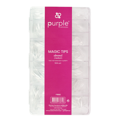 Magic Tips Almond Medium - Pipa Cosmetics Purple Professional®