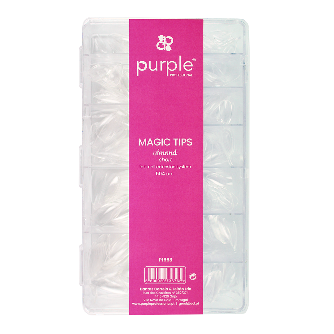 Magic Tips Almond Short - Pipa Cosmetics Purple Professional®
