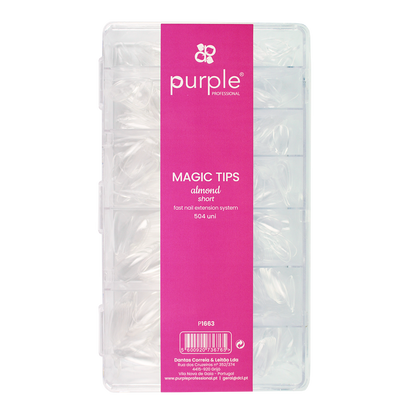 Magic Tips Almond Short - Pipa Cosmetics Purple Professional®