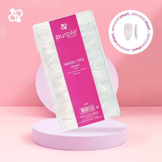Magic Tips Almond Short - Pipa Cosmetics Purple Professional®