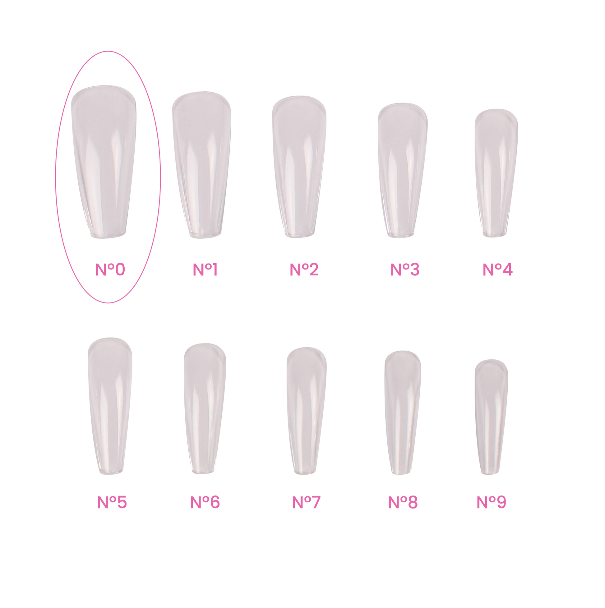 Magic Tips Ballerina Long Recargas Nº0 - Pipa Cosmetics Purple Professional®