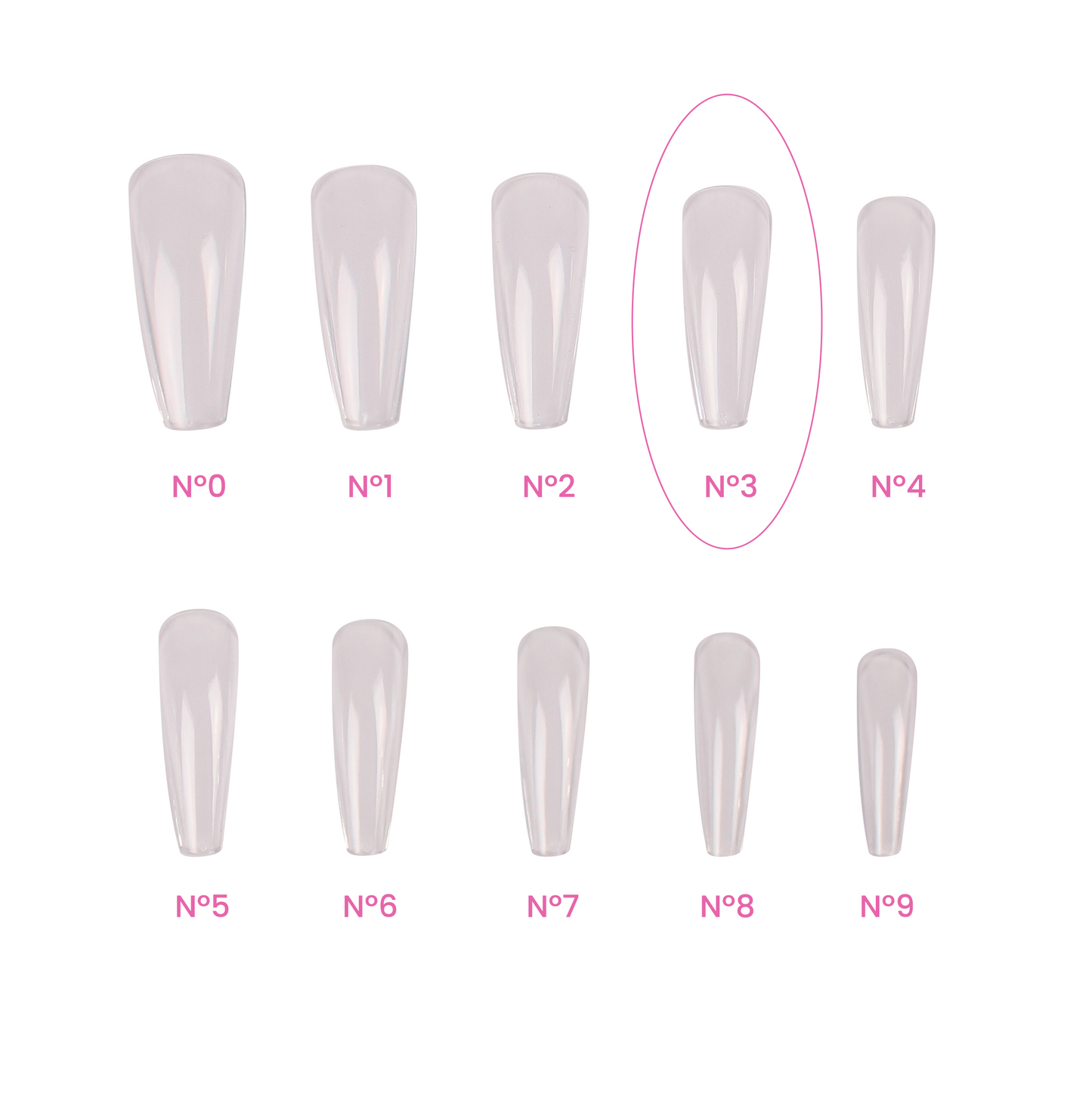 Magic Tips Ballerina Long Recargas Nº3 - Pipa Cosmetics Purple Professional®