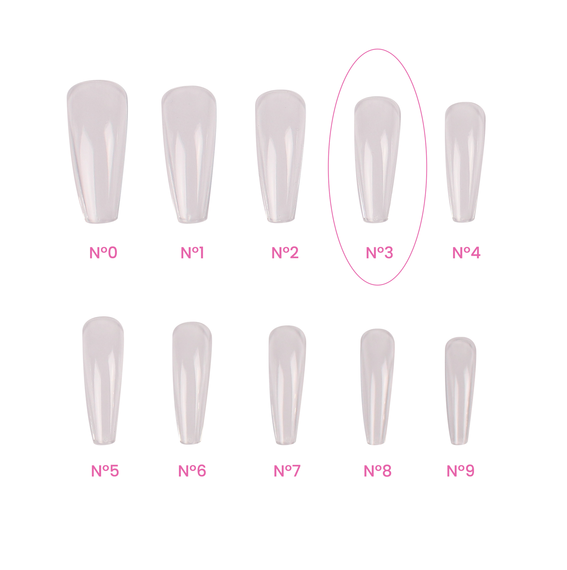 Magic Tips Ballerina Long Recargas Nº3 - Pipa Cosmetics Purple Professional®