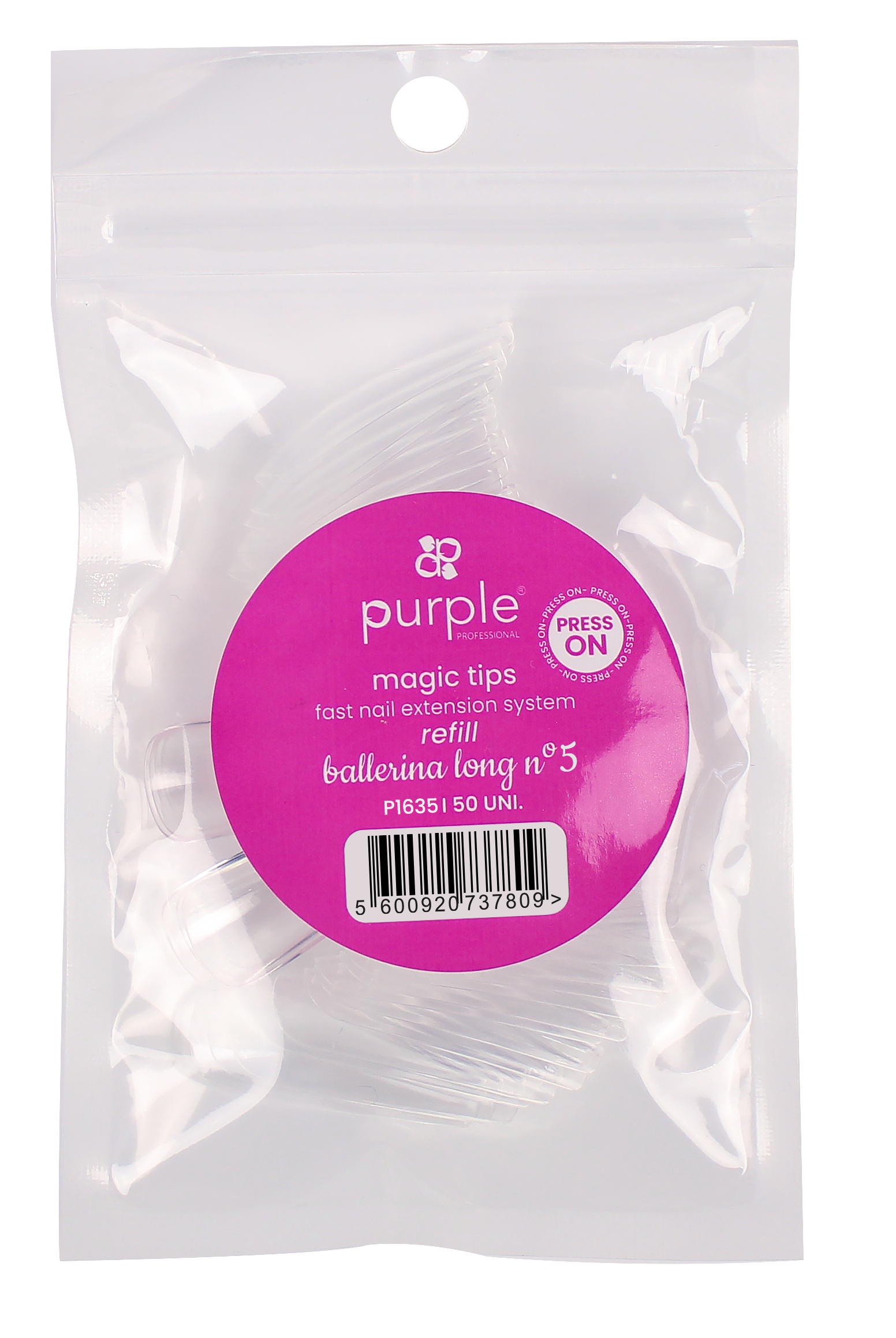 Magic Tips Ballerina Long Recargas Nº5 - Pipa Cosmetics Purple Professional®