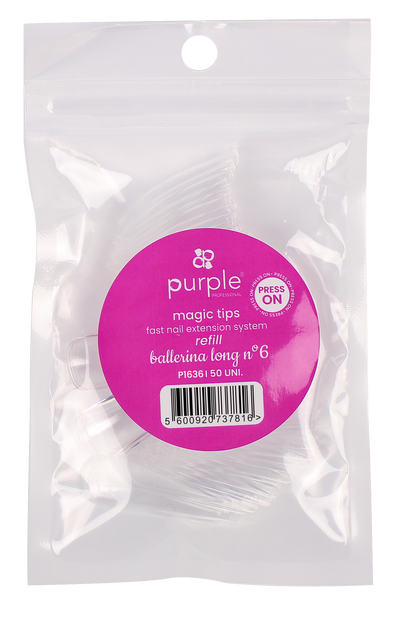 Magic Tips Ballerina Long Recargas Nº6 - Pipa Cosmetics Purple Professional®