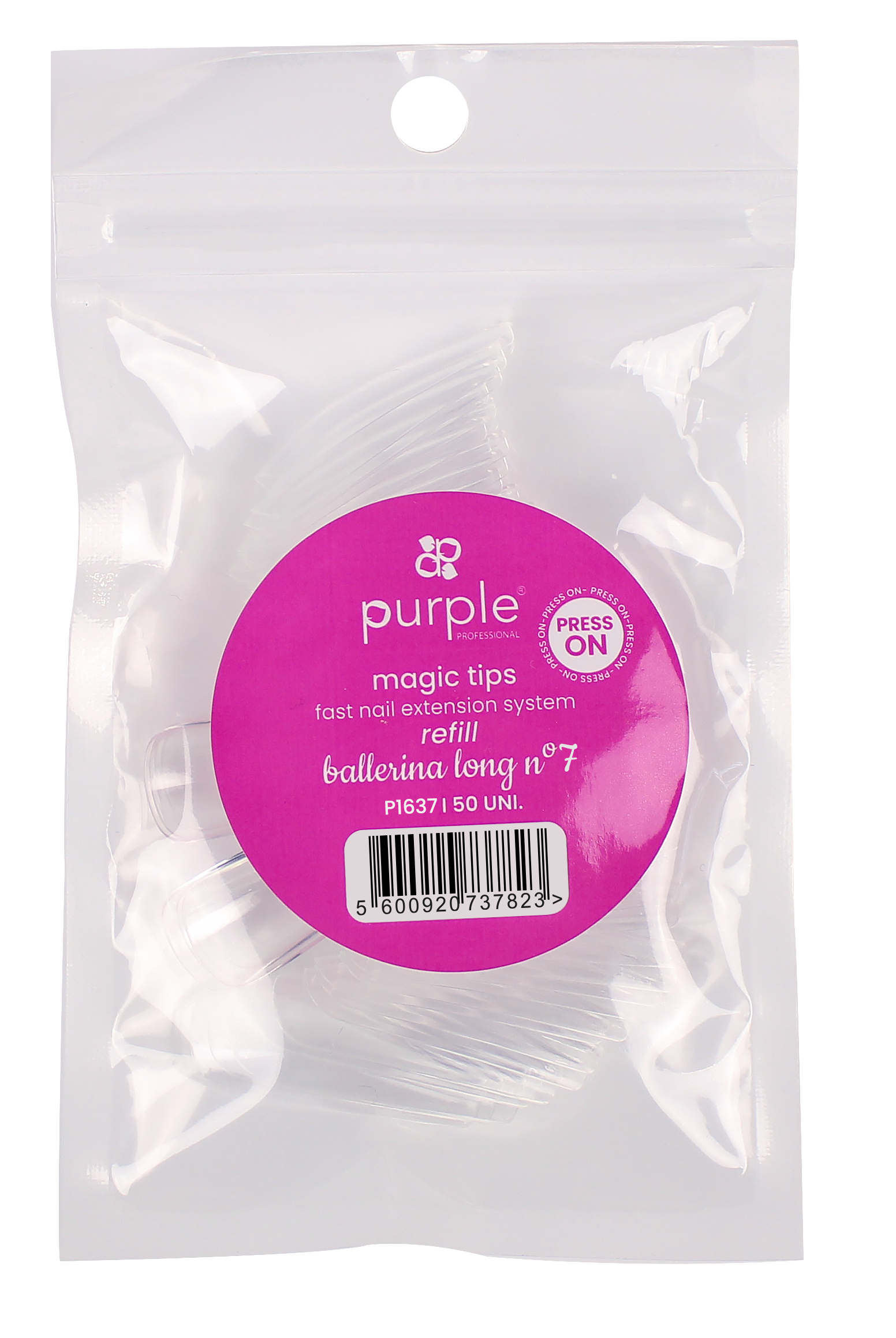 Magic Tips Ballerina Long Recargas Nº7 - Pipa Cosmetics Purple Professional®