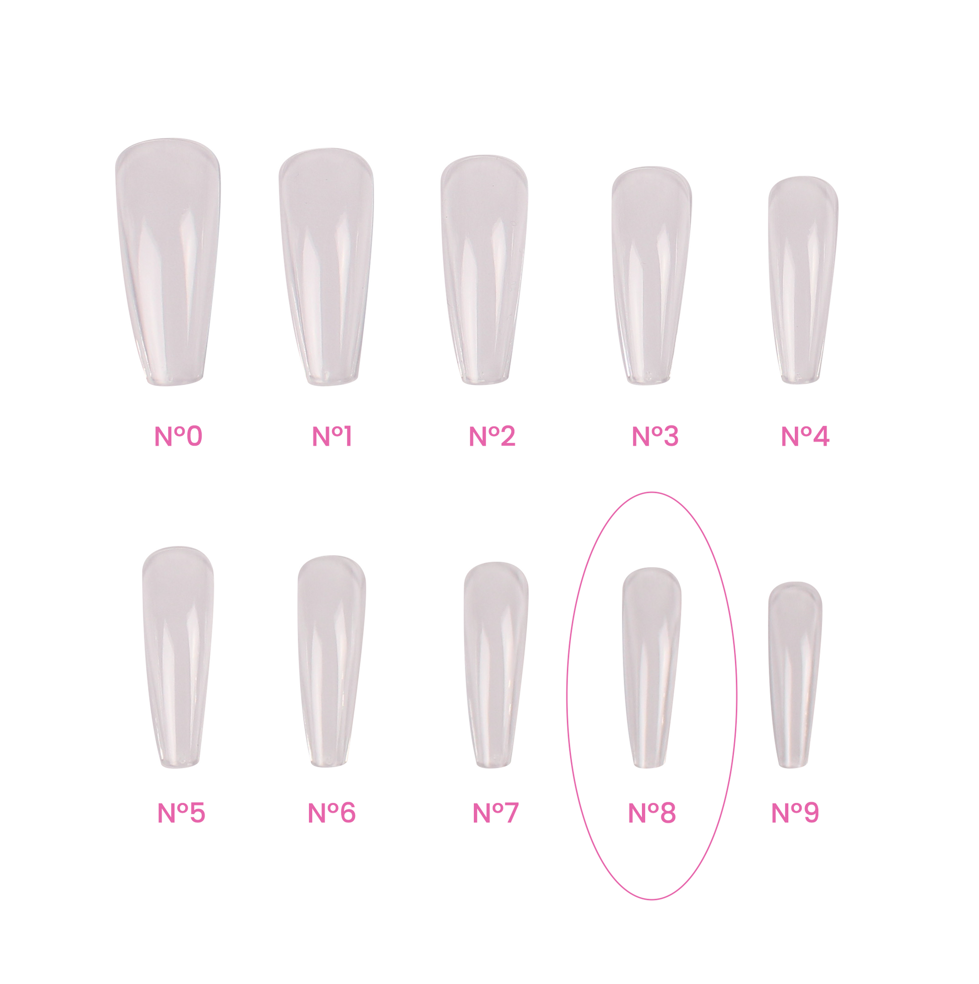 Magic Tips Ballerina Long Recargas Nº8 - Pipa Cosmetics Purple Professional®