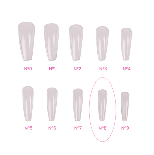 Magic Tips Ballerina Long Recargas Nº8 - Pipa Cosmetics Purple Professional®